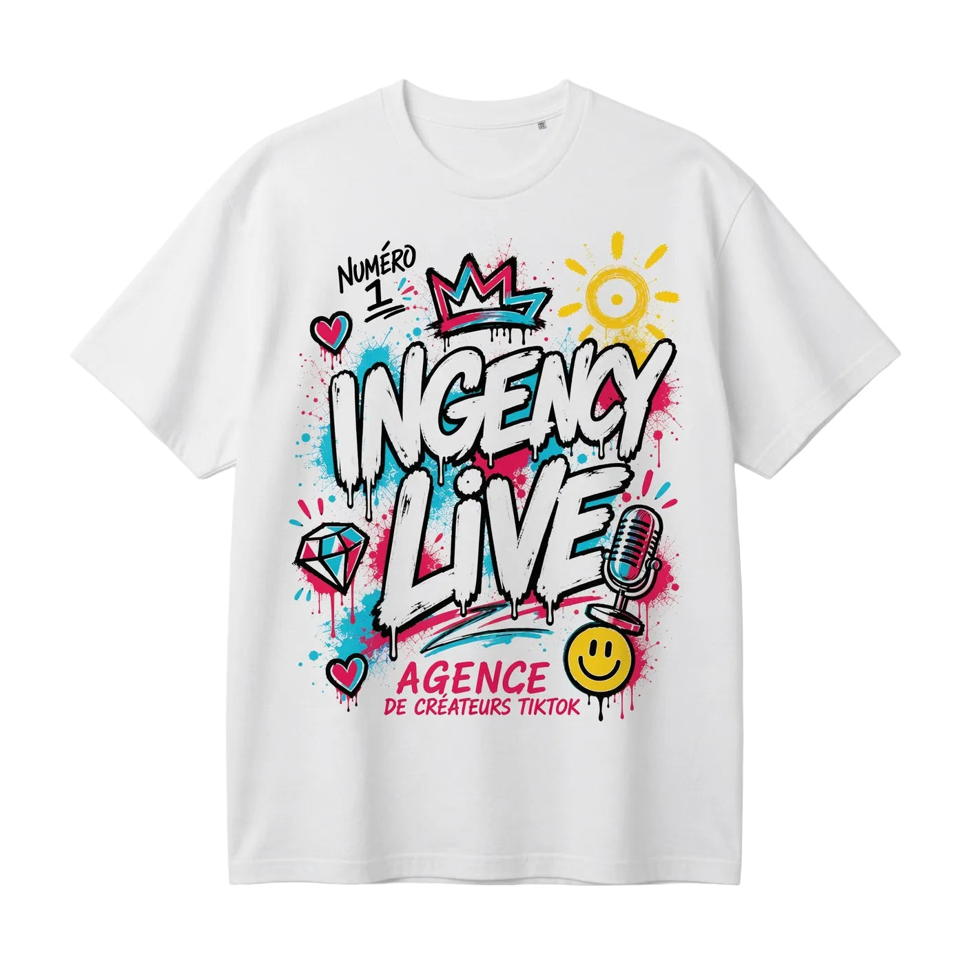 Tee shirt summer Ingency Live - White Edition