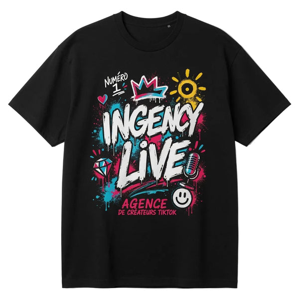 Tee shirt summer Ingency Live - black edition