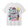 White tee shirt summer Ingency Live  - Italia Edition 🇮🇹